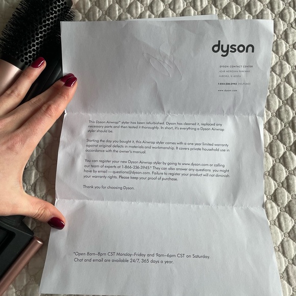 Dyson Airwrap Styler with Black and Pink Accents - Picture 3 of 4